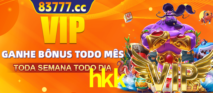 Banner promocional do hkk oferecendo 100% de recompensas adicionais contínuas para quem fizer o login diário (Daily sign-in), com um mascote de coelho.